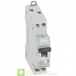 Disjoncteur DX3 1P+NG B25 6000A/10KA 407457 Legrand