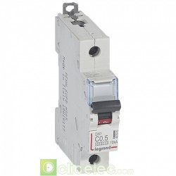 Disjoncteur DX3 1P C0.5 6000A/10KA 407645 Legrand