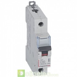 Disjoncteur DX3 1P C50 6000A/10KA 407659 Legrand