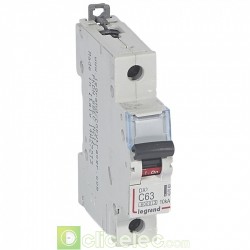 Disjoncteur DX3 1P C63 6000A/10KA 407660 Legrand