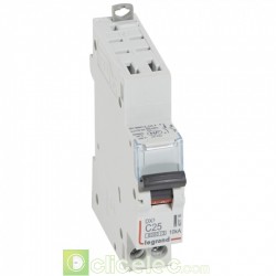 Disjoncteur DX3 1P+NG C25 6000A/10KA AUTO 407716 Legrand