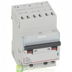 Disjoncteur DX3 3P C25 6000A/10KA AUTO 407847 Legrand