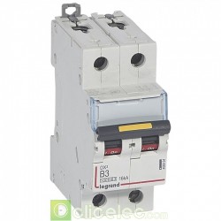 Disjoncteur DX3 2P B3 10000A/16KA 408954 Legrand