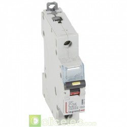 Disjoncteur DX3 1P C25 10000A/16KA 409135 Legrand