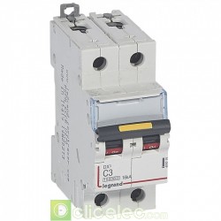 Disjoncteur DX3 2P C3 10000A/16KA 409215 Legrand