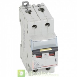 Disjoncteur DX3 2P C40 10000A/16KA 409225 Legrand