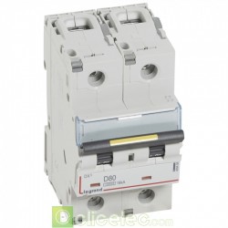 Disjoncteur DX3 2P D80 10000A/16KA 409458 Legrand