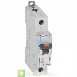 Disjoncteur DX3 1P C6 25KA 409753 Legrand