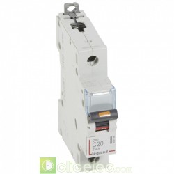 Disjoncteur DX3 1P C20 25KA 409756 Legrand