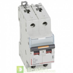 Disjoncteur DX3 2P C20 25KA 409769 Legrand