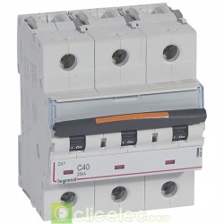 Disjoncteur DX3 3P C40 25KA 409785 Legrand