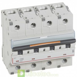 Disjoncteur DX3 4P C80 25KA 409801 Legrand