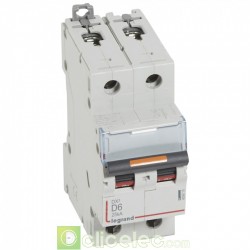 Disjoncteur DX3 2P D6 25KA 409818 Legrand