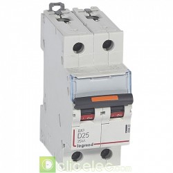 Disjoncteur DX3 2P D25 25KA 409822 Legrand