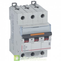 Disjoncteur DX3 3P D10 25KA 409832 Legrand