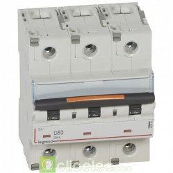 Disjoncteur DX3 3P D80 25KA 409840 Legrand