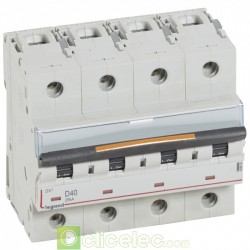 Disjoncteur DX3 4P D40 25KA 409850 Legrand