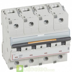 Disjoncteur DX3 4P D80 25KA 409853 Legrand