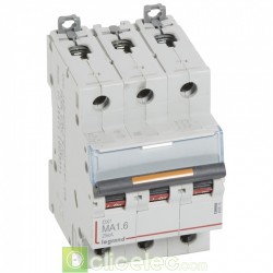 Disjoncteur DX3 3P MA1.6 25KA 409876 Legrand