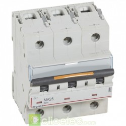 Disjoncteur DX3 3P MA25 25KA 409883 Legrand