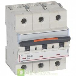 Disjoncteur DX3 3P MA40 25KA 409884 Legrand