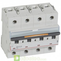 Disjoncteur DX3 4P MA12.5 25KA 409891 Legrand