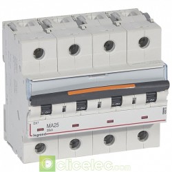 Disjoncteur DX3 4P MA25 25KA 409893 Legrand