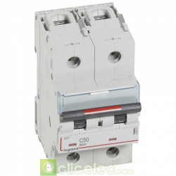 Disjoncteur DX3 2P C50 36KA 410013 Legrand