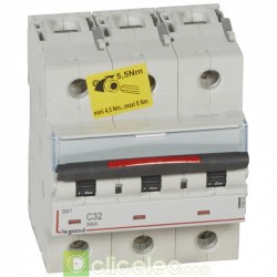 Disjoncteur DX3 3P C32 36KA 410024 Legrand