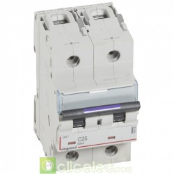 Disjoncteur DX3 2P C25 50KA 410150 Legrand