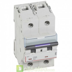 Disjoncteur DX3 2P C63 50KA 410154 Legrand